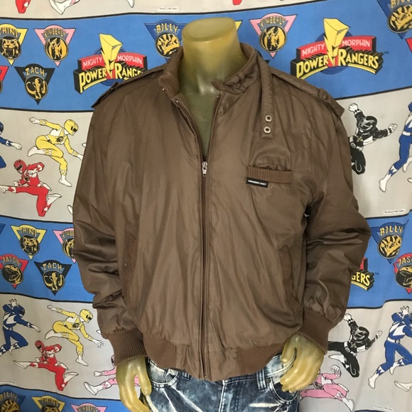 Members Only Other - Retro Members Only Racer Jacket Brown Size  Large